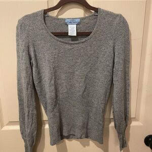 U Knit pure cashmere sweater grey medium
